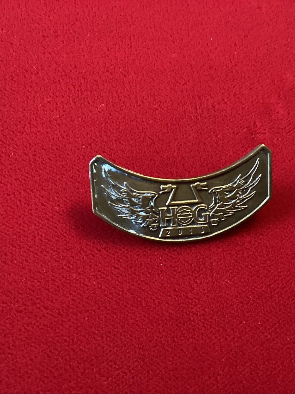 Harley-Davidson Winged HOG Pin - Black and Silver 2016
